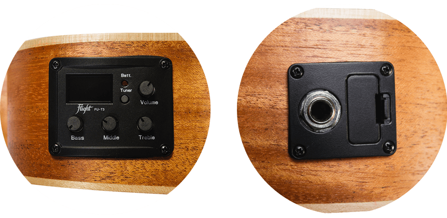 Flight DUC 323 EQ MAH/MAH elektroakustické koncertní ukulele