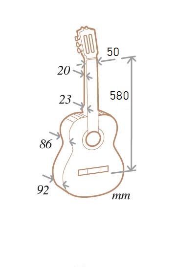 Almansa 401 Cadete 3/4 klasická kytara