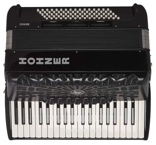 HOHNER Bravo III 80 Black Silent Key akordeon