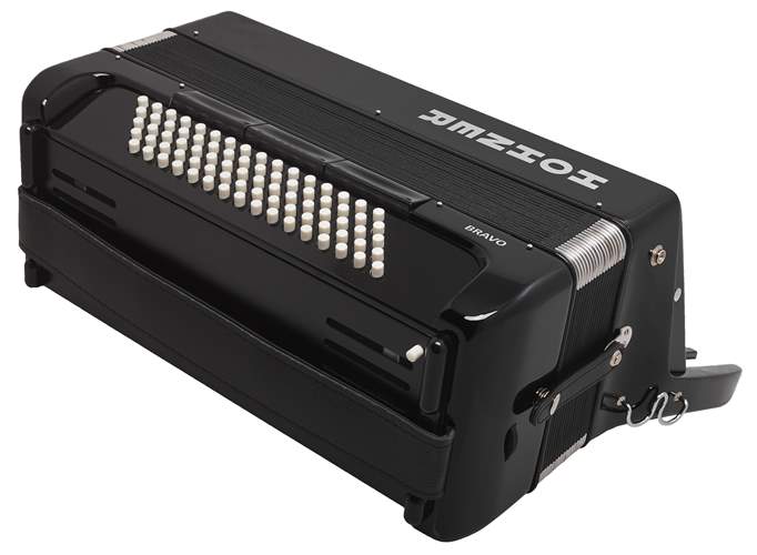 HOHNER Bravo III 80 Black Silent Key akordeon