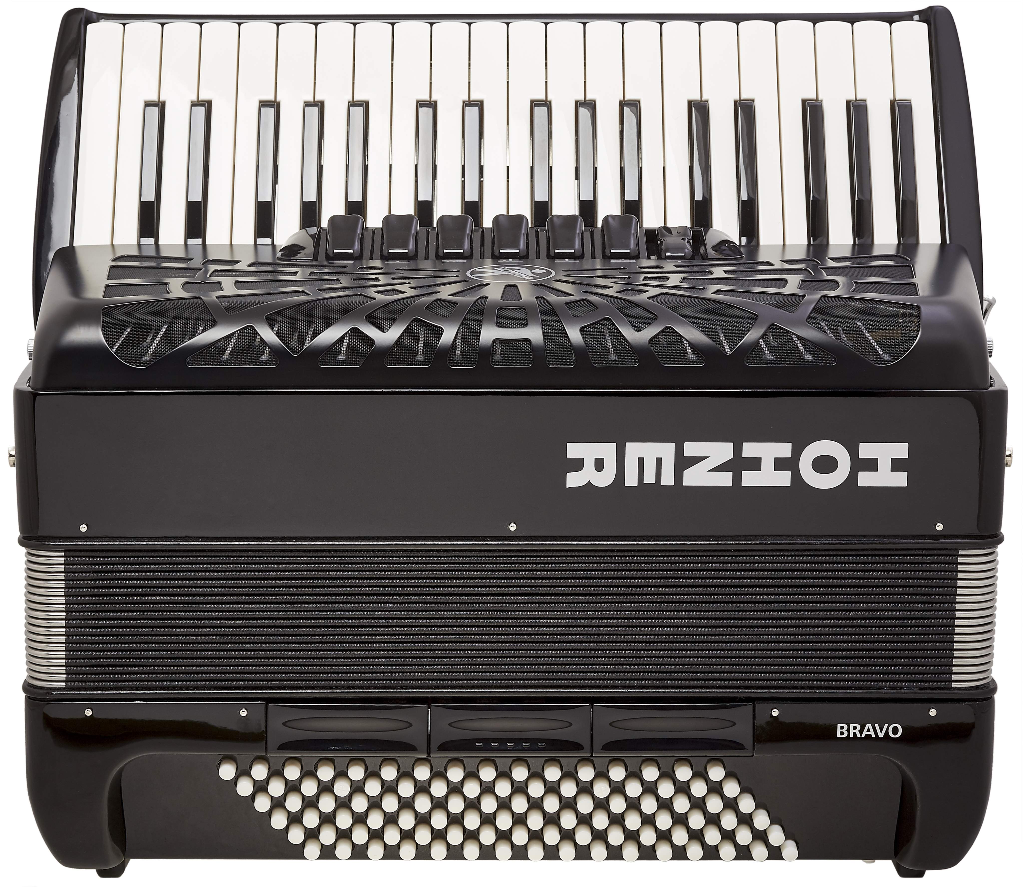 Hohner Bravo III 96 black Silent Key akordeon