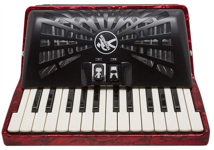Hohner Bravo II 60 Red Silent key akordeon