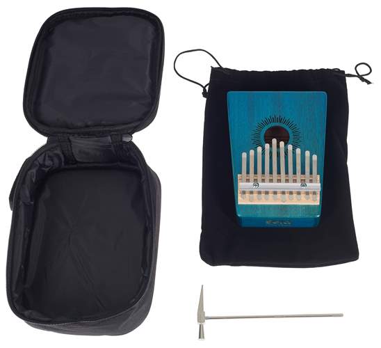 Sela Mahogany 10 Blue Kalimba