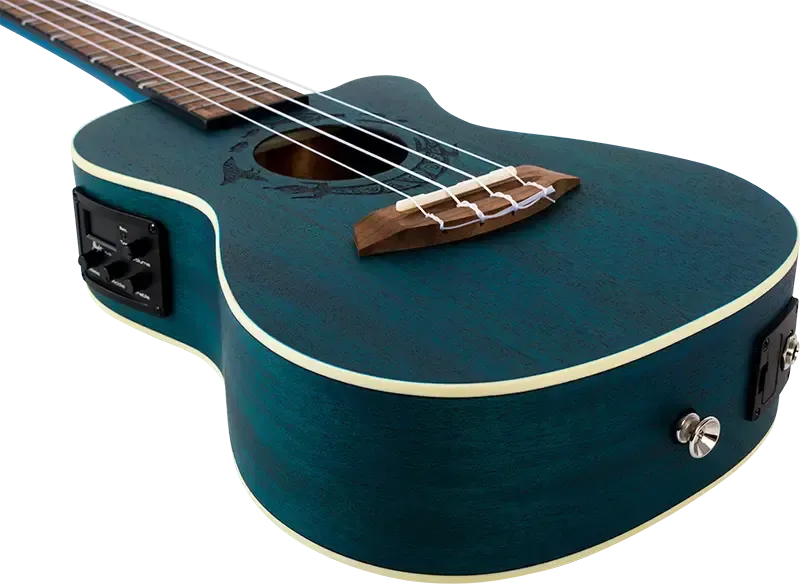 Flight DUC380 CEQ Topaz koncertní elektroakustické ukulele