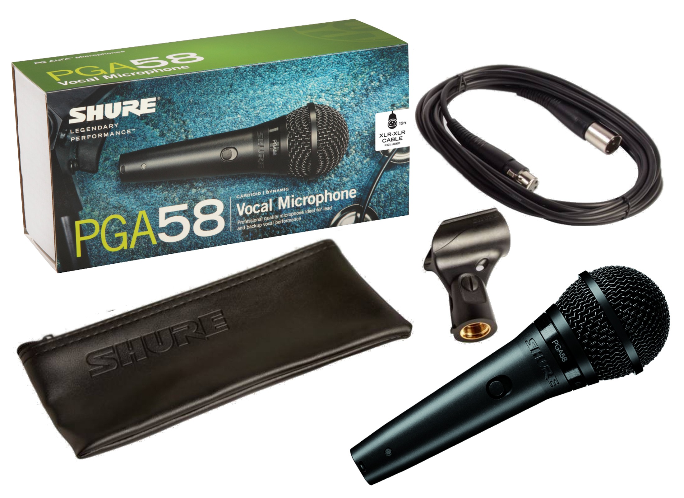 Shure PGA58-XLR dynamický mikrofon pro zpěv