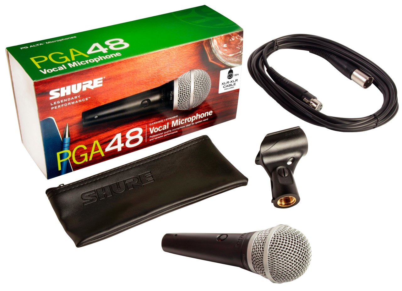 Shure PGA48-XLR dynamický mikrofon pro zpěv