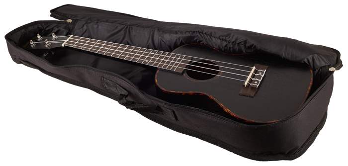Cascha HH 2300 Premium Mahogany Koncertní ukulele Black SET