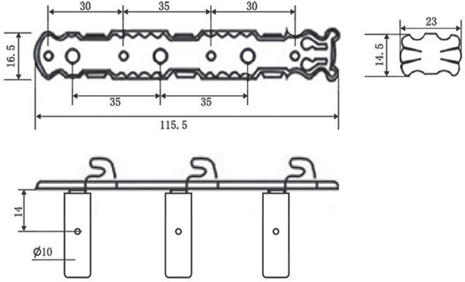Dr.Parts CMH 0351 GD mechanika pro klasickou kytaru