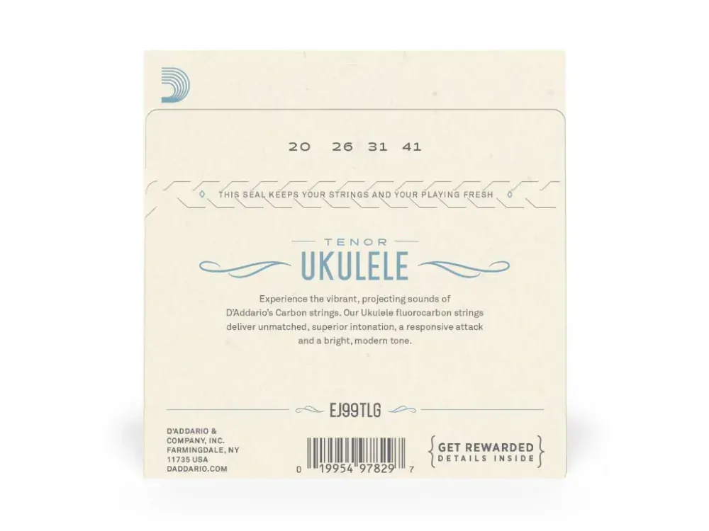 D'Addario EJ99TLG Pro-Arté Carbon struny pro koncertní a tenorové ukulele Low G