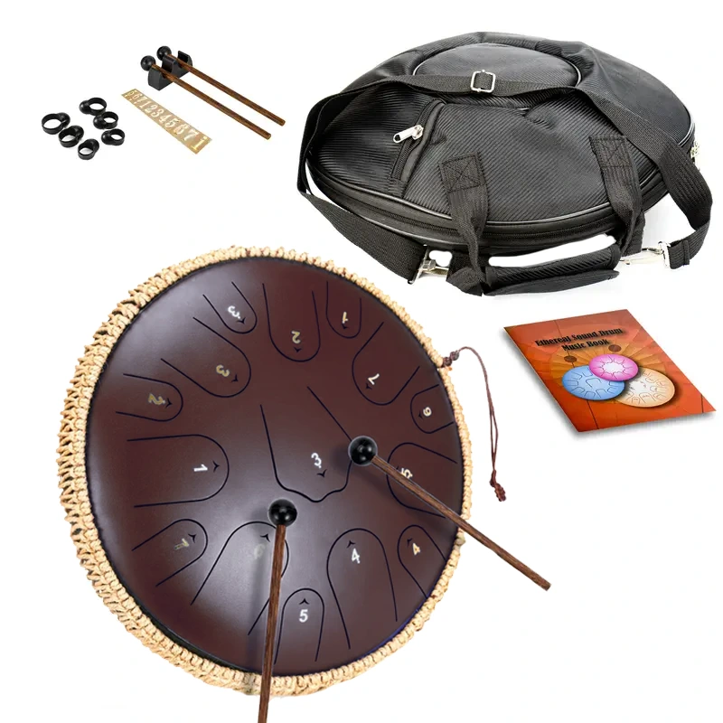 FZone STD-14I15 Rough Gray Steel Tongue Drum