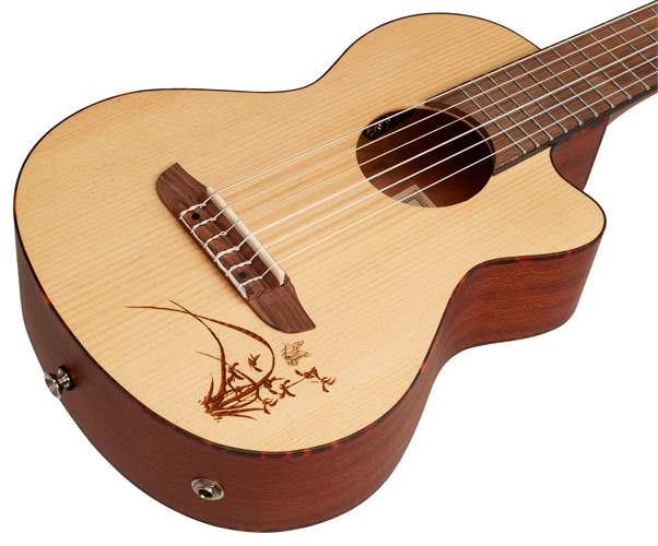 Ortega RGL5CE elektroakustické kytarové ukulele