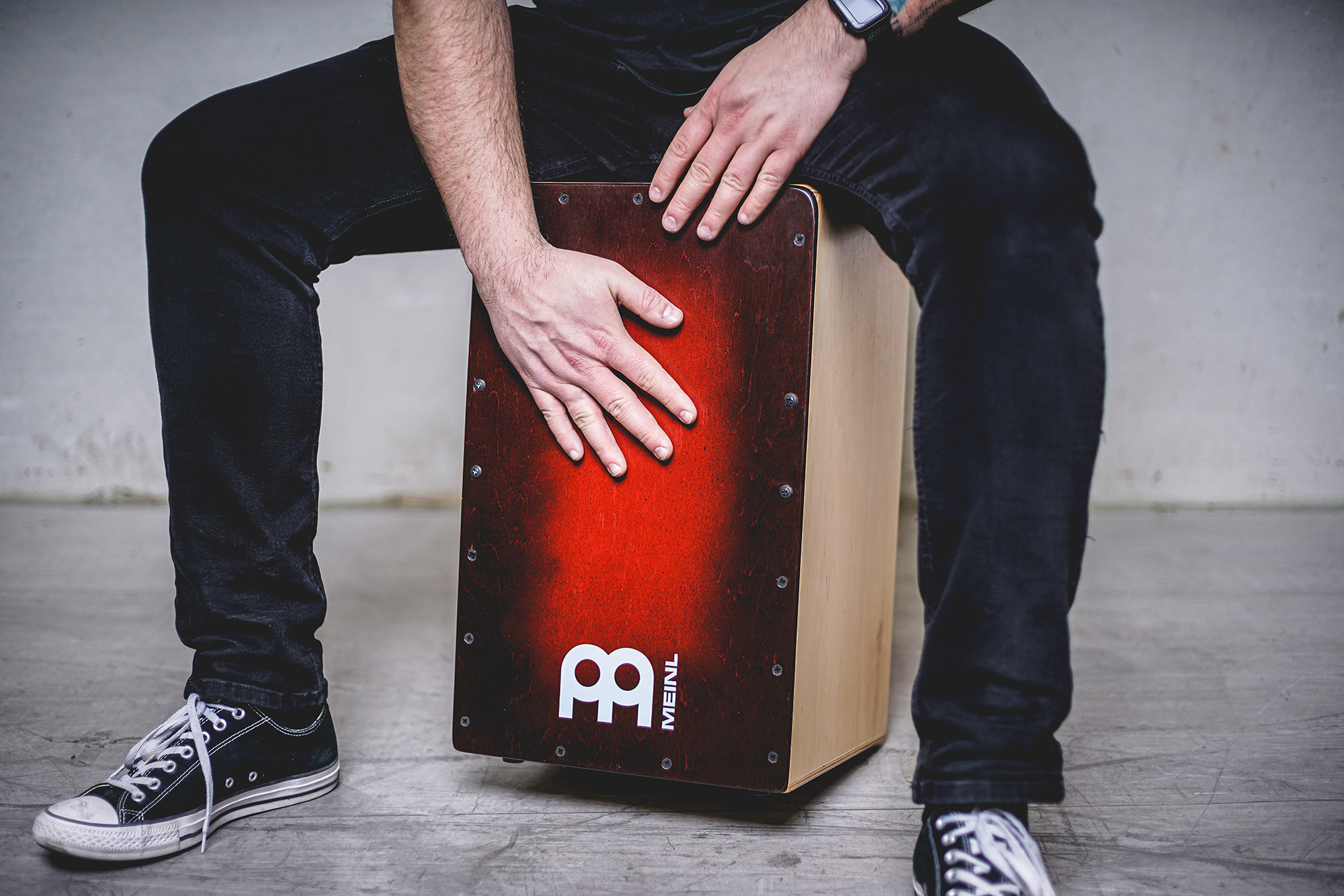 MEINL SC100 Snarecraft Cajon - Special Edition Red Burst