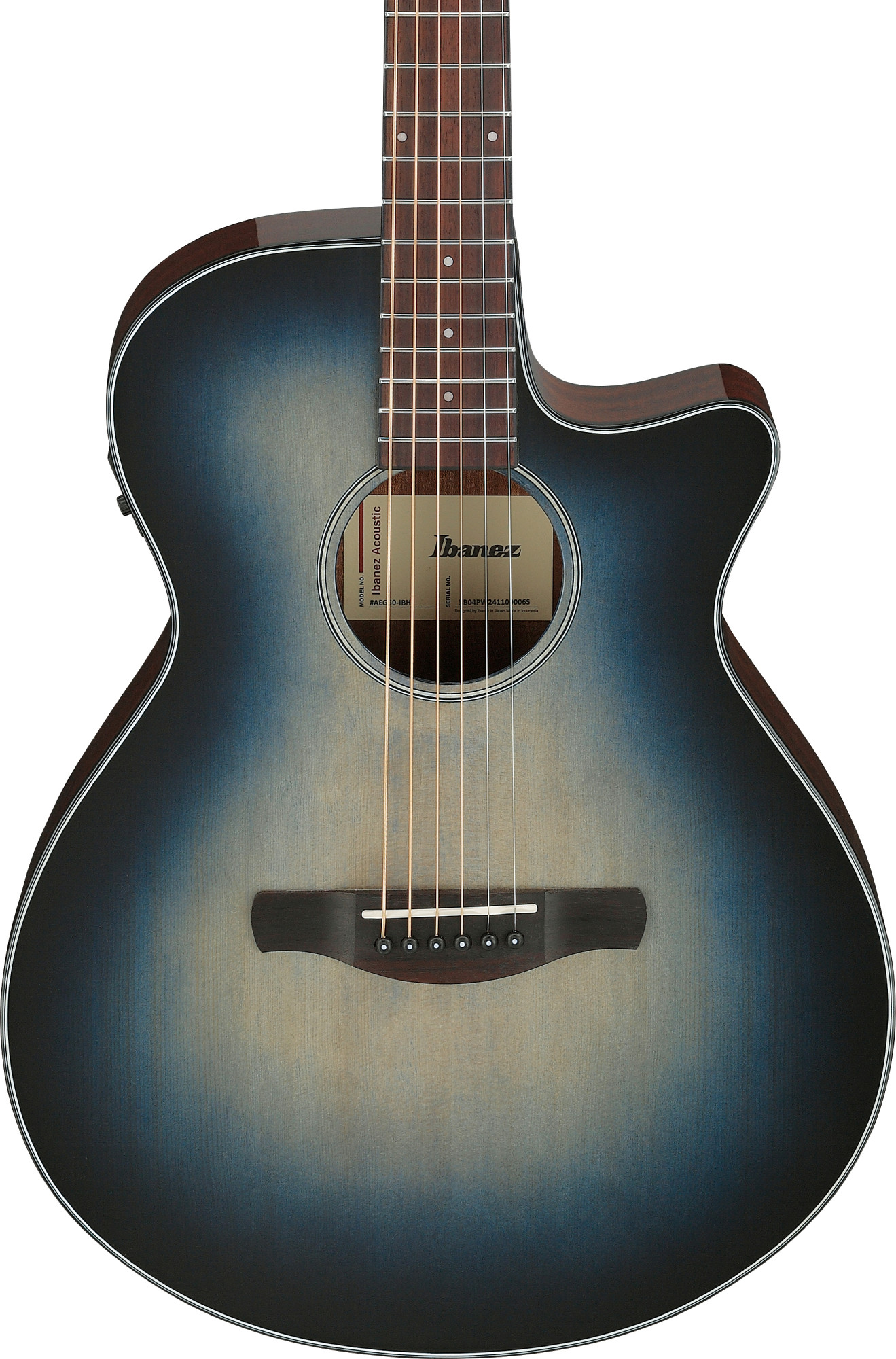 Ibanez AEG50-IBH Blue Burst elektroakustická kytara