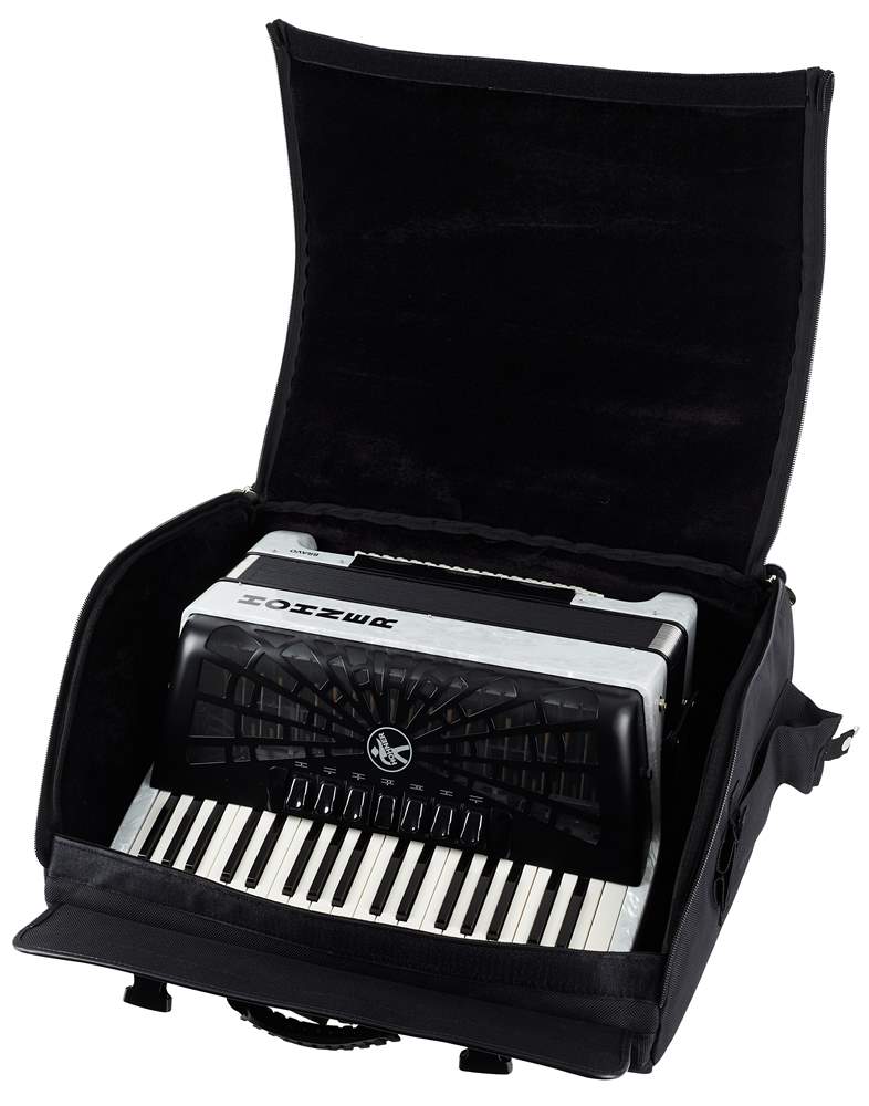 Hohner Bravo III 96 White Silent Key akordeon