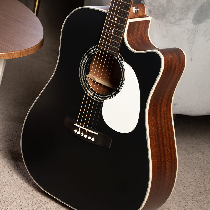 Cort MR500F-CED Black Satin elektroakustická kytara