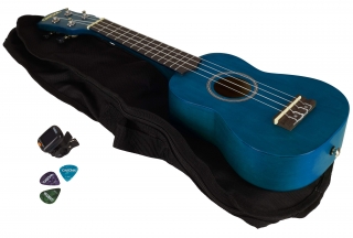 Cascha HH 3971 Sopránové ukulele SET Blue