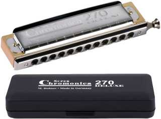 Hohner Super Chromonica 270 Deluxe C foukací harmonika