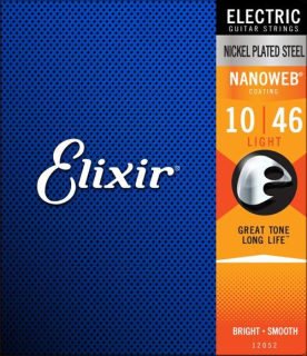 Elixir 12052 Nanoweb 10/46 struny pro elektrickou kytaru