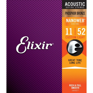 Elixir 16027 Phosphor Bronze .011 struny pro akustickou kytaru