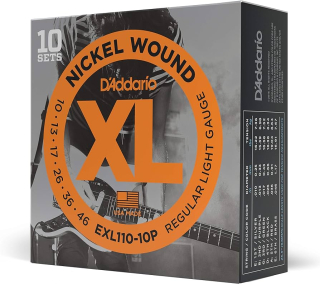 D'Addario EXL110-10P struny pro elektrickou kytaru