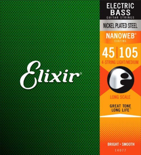 Elixir 14077 Bass Nanoweb 45/105 struny pro baskytaru