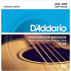 D'Addario EJ16 kovové struny pro akustickou kytaru