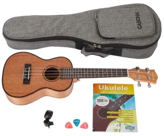 Cascha HH2036 CZ koncertní ukulele SET