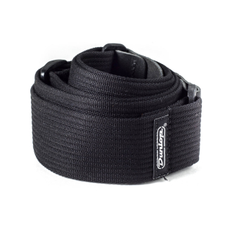 Dunlop D27-01BK RIBBED COTTON STRAP kytarový řemen