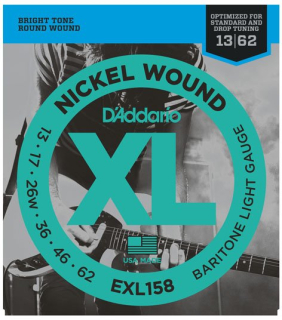 D'Addario EXL158 Baritone Light - .013 - .062 struny pro elektrickou kytaru