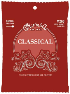 Martin Classical M260 Normal Tension Ball End struny pro klasickou kytaru