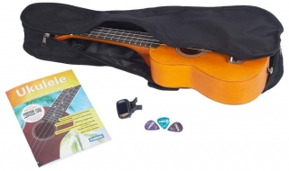 Cascha HH 3973 Yellow Sopránové ukulele SET