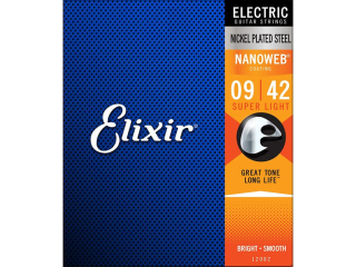 Elixir 12002 Nanoweb 9/42 struny pro elektrickou kytaru