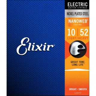 Elixir 12077 Nanoweb 10/52 struny pro elektrickou kytaru