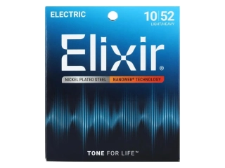 Elixir 12077 Nanoweb 10/52 struny pro elektrickou kytaru