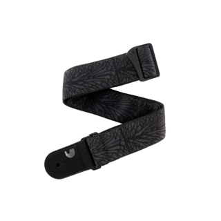 D'Addario woven Lightning Black kytarový řemen