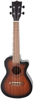 Flight DUC 380 CEQ Amber elektroakustické koncertní ukulele