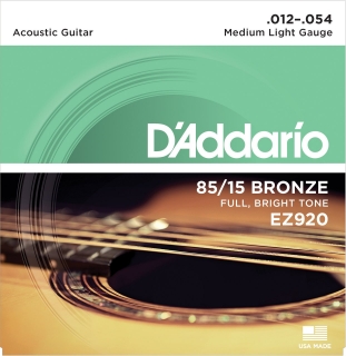 D'Addario EZ920 kovové struny pro akustickou kytaru