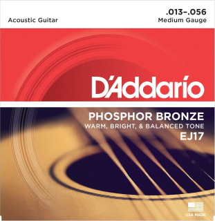 D'Addario EJ17 Medium kovové struny pro akustickou kytaru