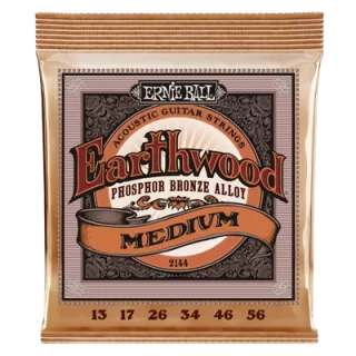 2144 Ernie Ball Earthwood Medium Phosphor Bronze - Power Slinky Acoustic .013 - .056 struny pro akustickou kytaru