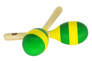Kidzzo 17685 Coloridas Madeira Maracas