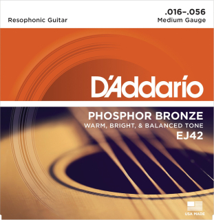 D'Addario EJ42 struny pro rezofonickou kytaru