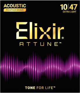 Elixir ATTUNE Acoustic Phosphor Bronze 21002 (010-047) struny pro akustickou kytaru