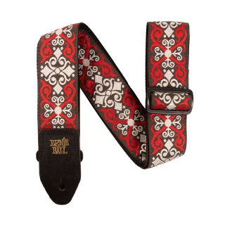 Ernie Ball 5495 Red Trellis Jacquard Strap
