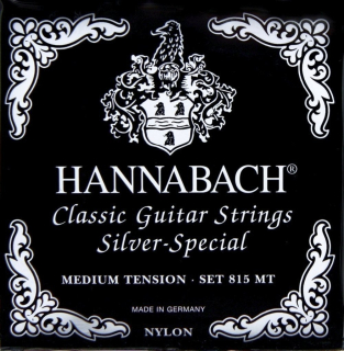 Hannabach 815 MT Silver Special Medium nylonové struny pro klasickou kytaru